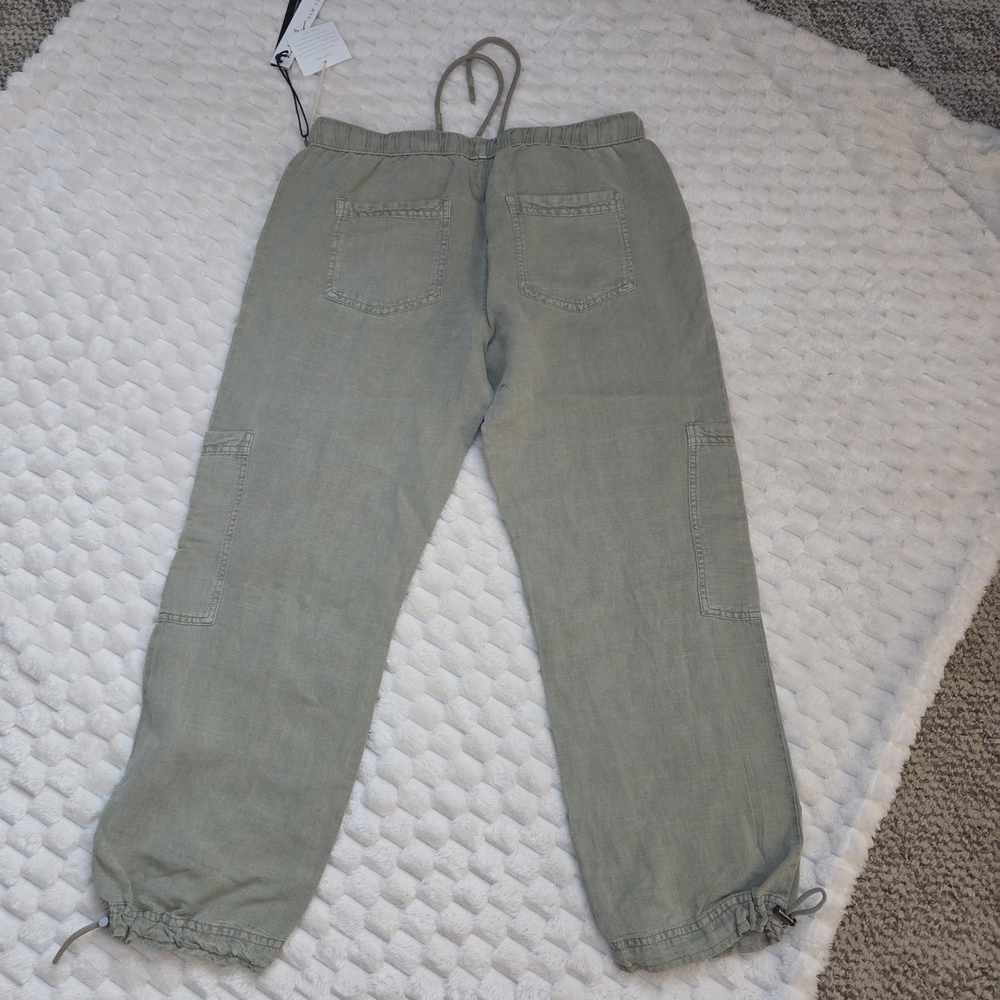 Nicole Miller Sage Green Cargo Pants - Picture 2 of 5